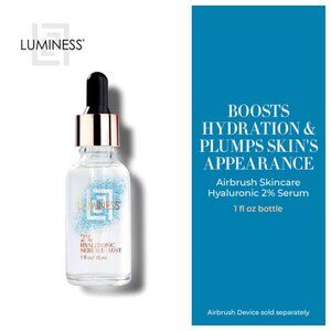 2x Luminess Airbrush Skincare 2% Hyaluronic Serum Mist, New/Factory Sealed